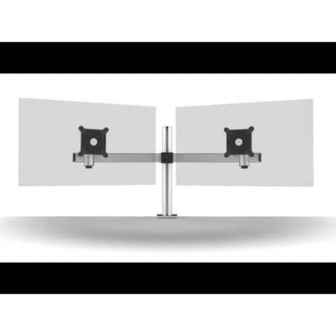 Braccio porta monitor per 2 schermi max 27'' DURABLE argento metallizzato 780x445x190 mm - 5085-23